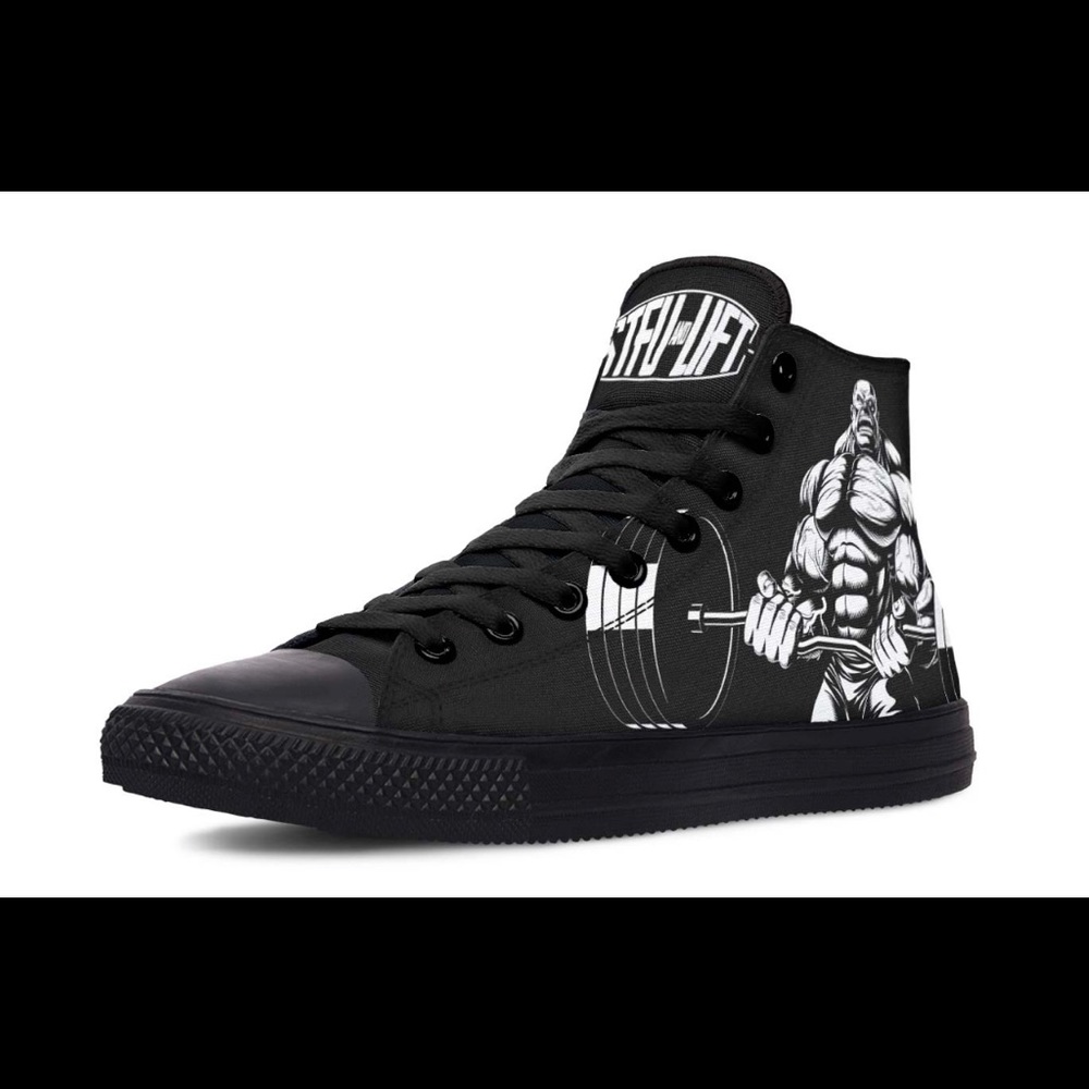 Lifting Shoes; Converse with Barbell Design